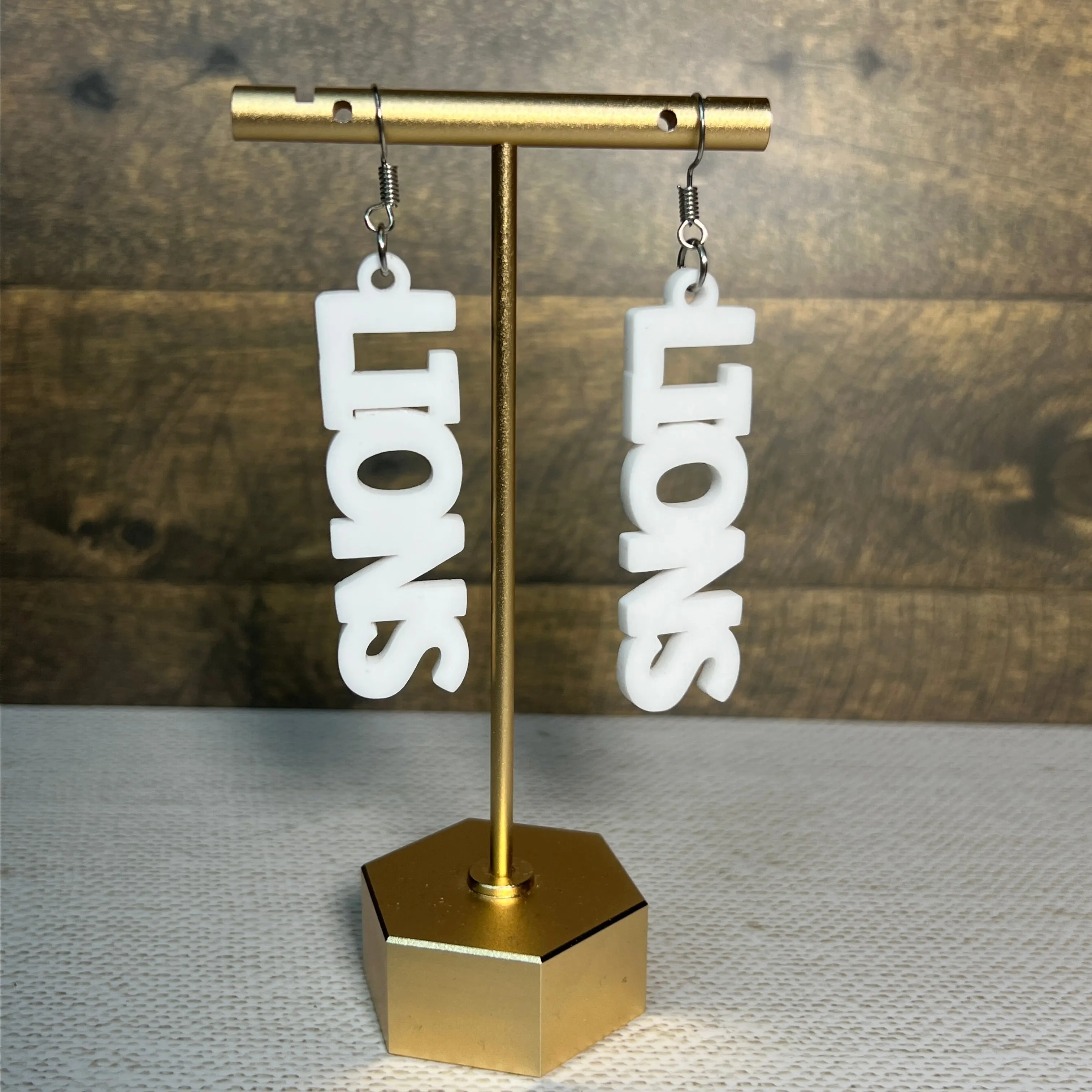 Customizable Spirit Acrylic Dangle Earrings sold by Roxie’s Picks product image thumbnail 2