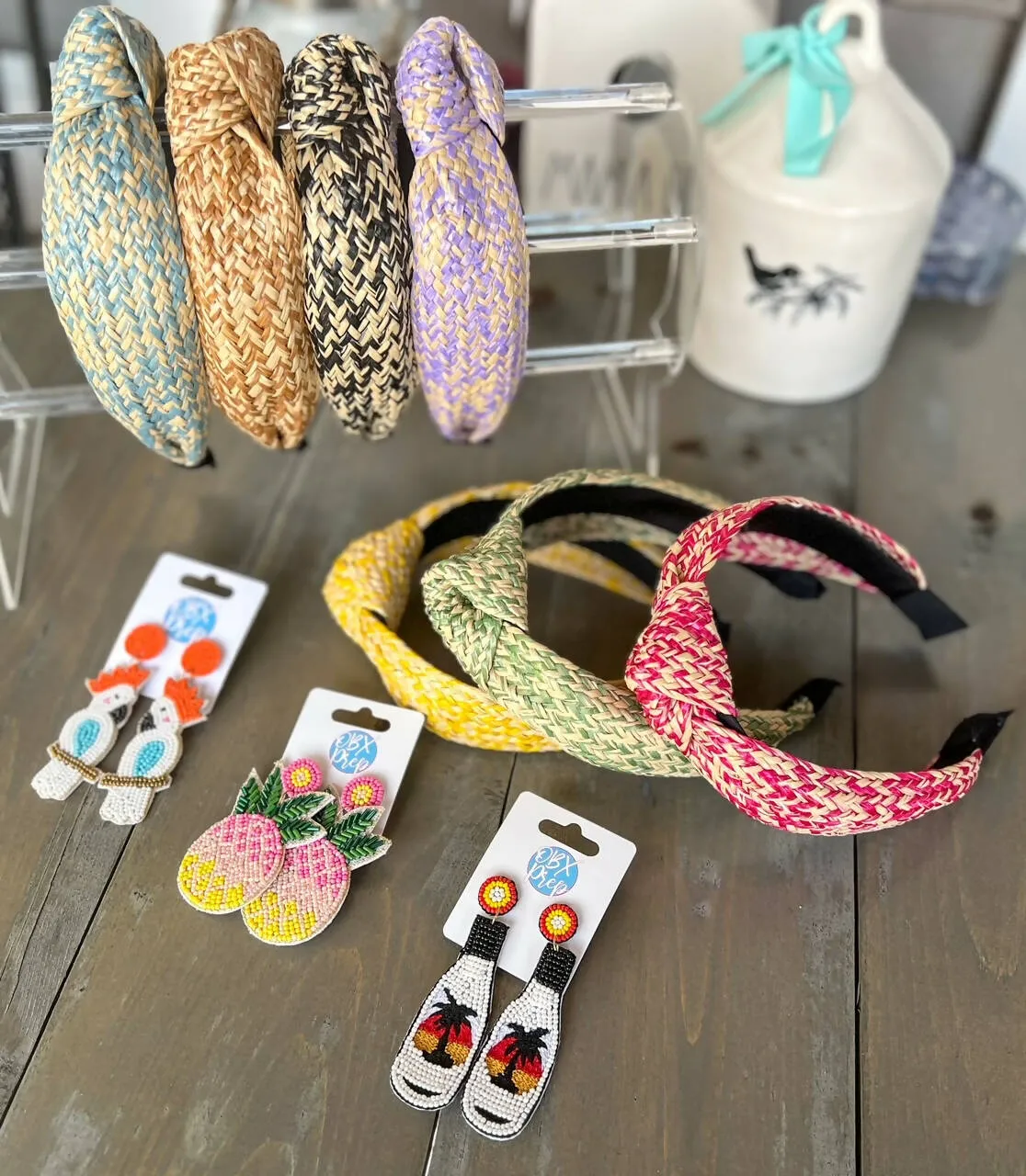 Summer Raffia Top Knot Headband sold by Roxie’s Picks product image thumbnail 5