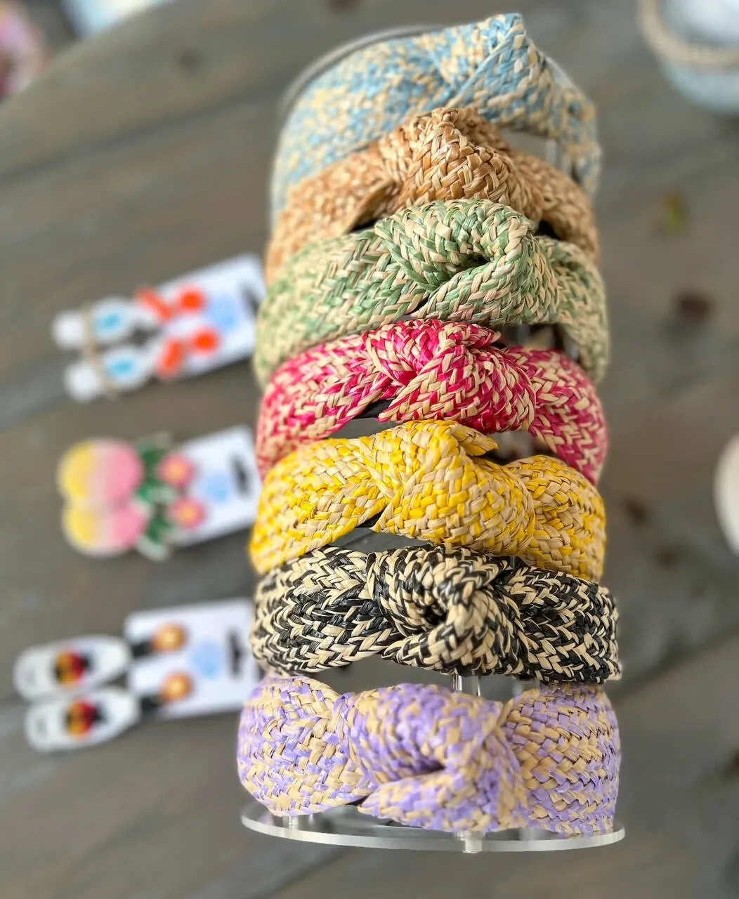 Summer Raffia Top Knot Headband sold by Roxie’s Picks product image thumbnail 2
