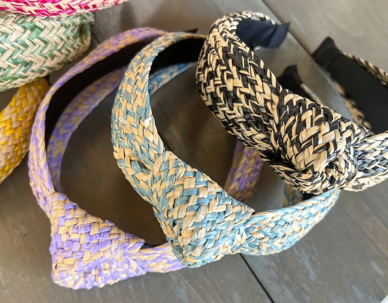 Summer Raffia Top Knot Headband sold by Roxie’s Picks product image thumbnail 3