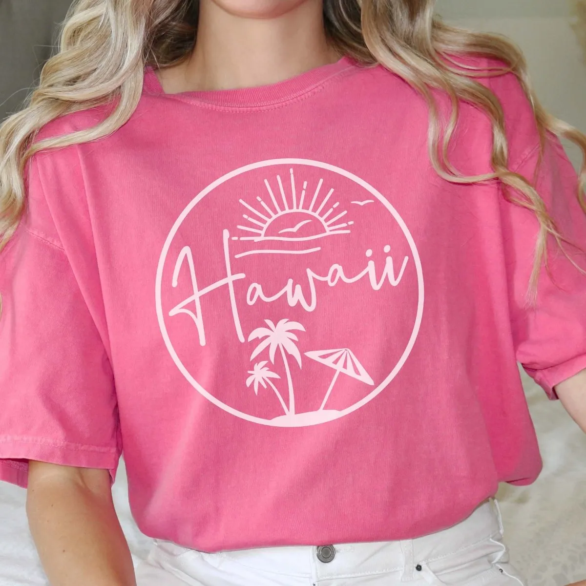 Hawaii Circle Comfort Color Tee sold by Roxie’s Picks product image thumbnail 5