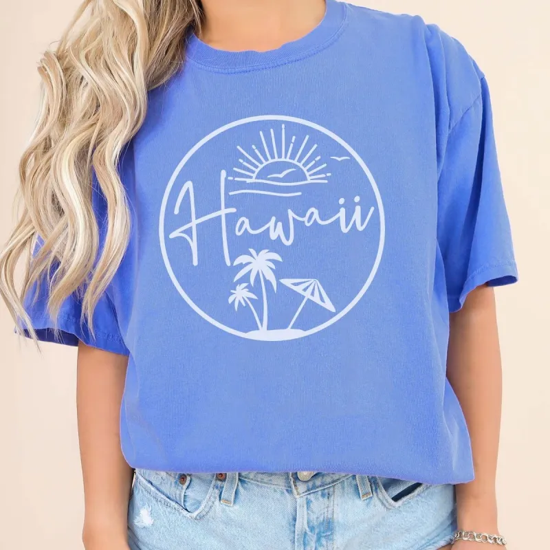 Hawaii Circle Comfort Color Tee sold by Roxie’s Picks