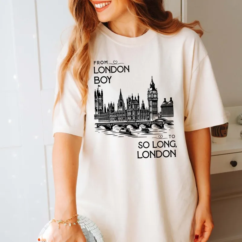 From London Boy To So Long Comfort Color Tee sold by Roxie’s Picks