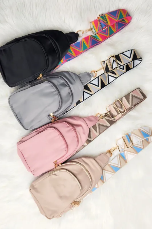 Crisala Sling Nylon Crossbody Bag With Strap sold by Roxie’s Picks