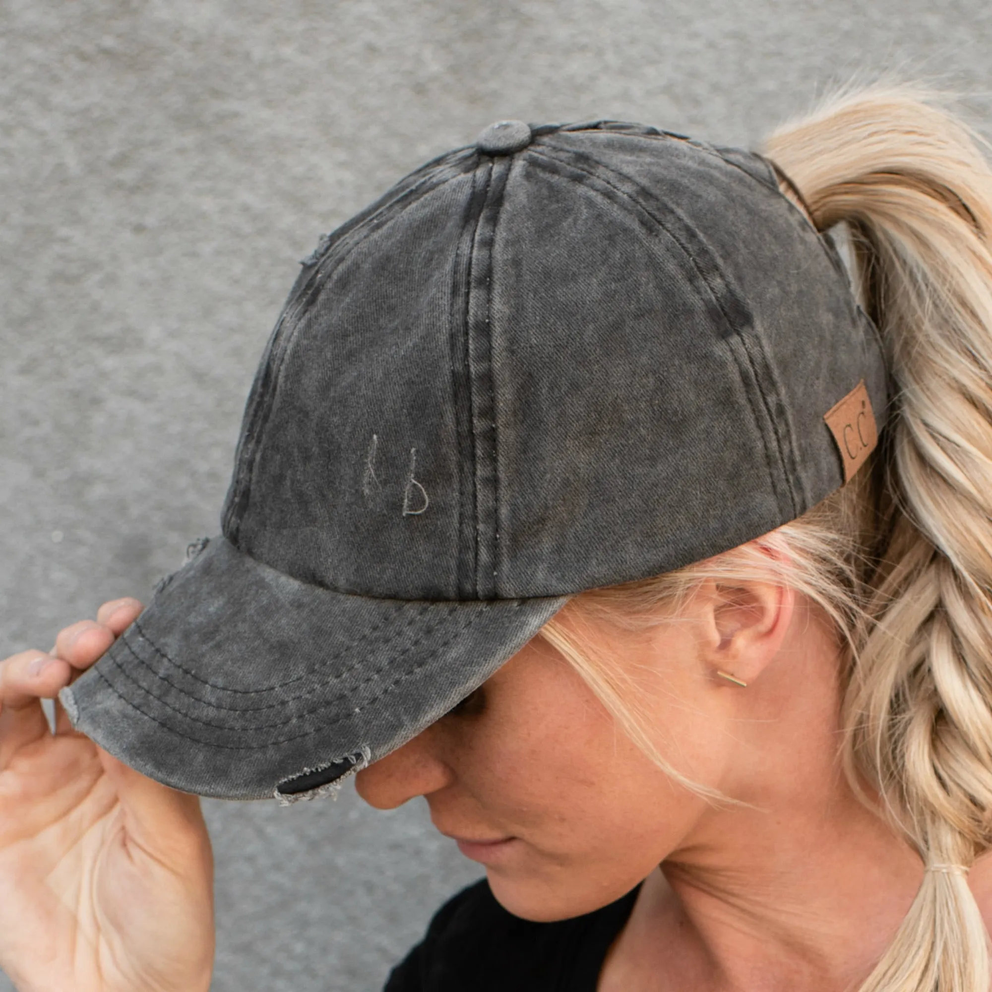 CC Three Level Pony Cap sold by Roxie’s Picks product image thumbnail 4