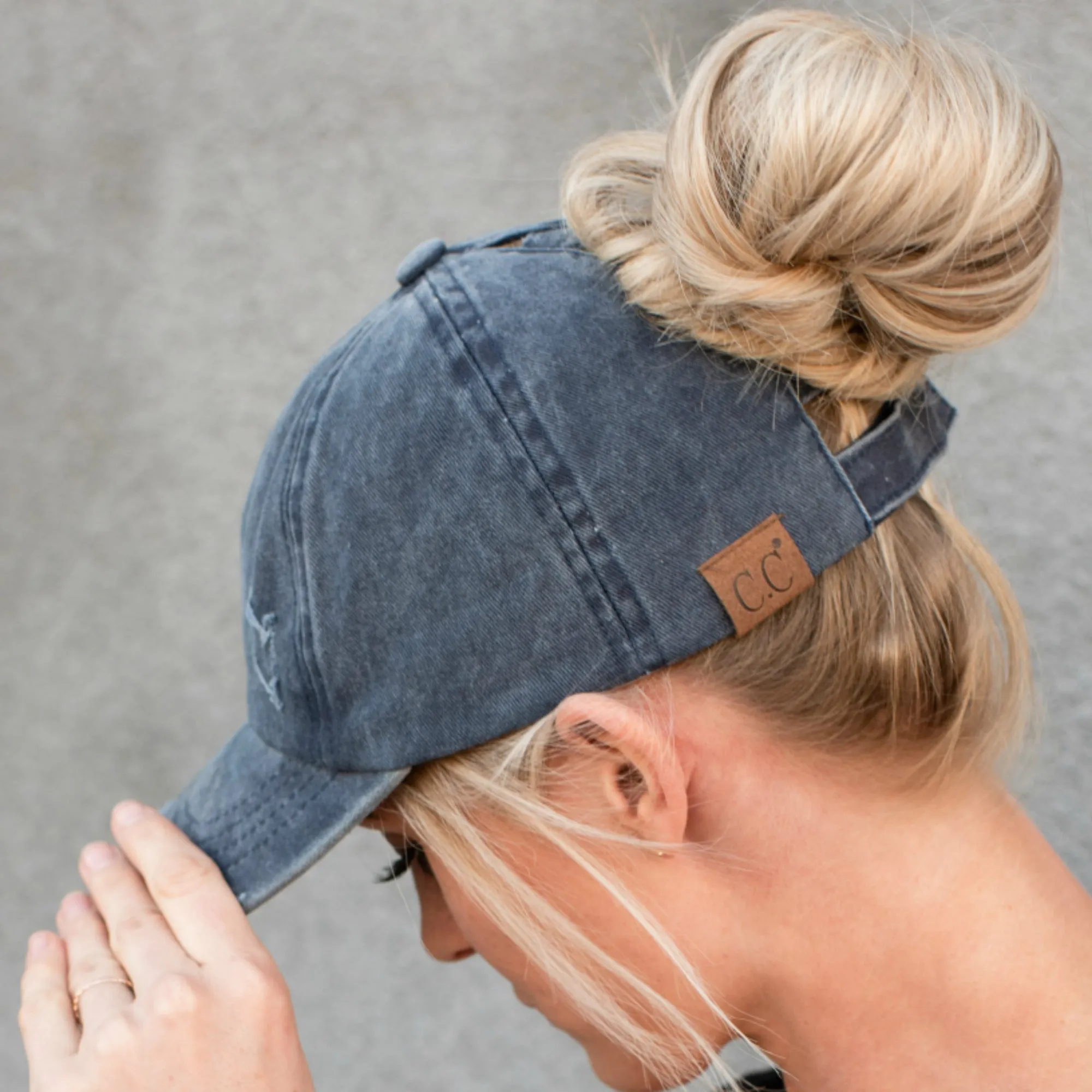 CC Three Level Pony Cap sold by Roxie’s Picks product image thumbnail 5