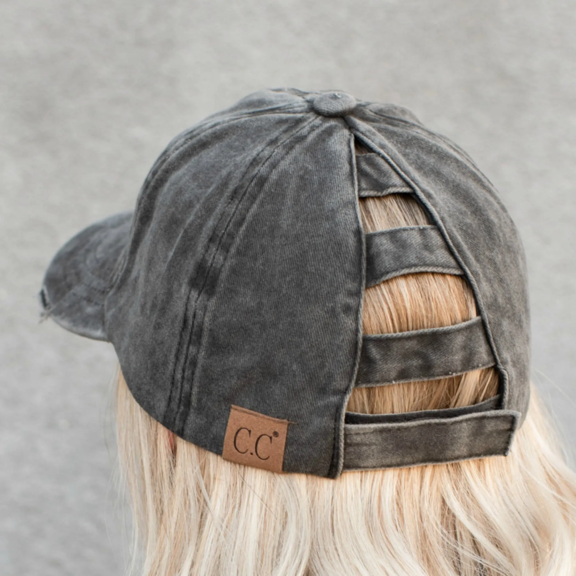 CC Three Level Pony Cap sold by Roxie’s Picks product image thumbnail 3