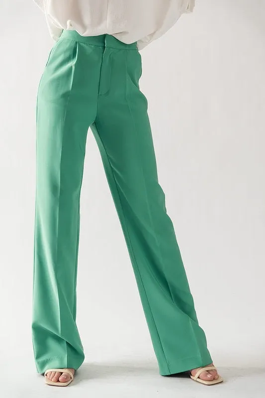 Darcy Elastic Back Waistband Wide Leg Slacks sold by Roxie’s Picks