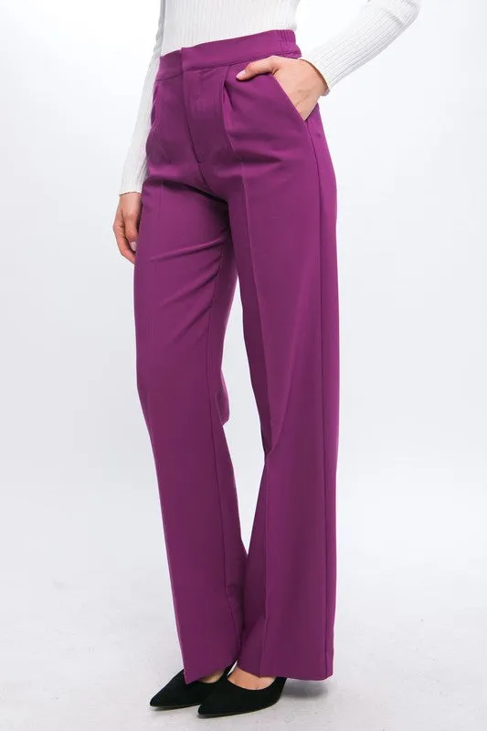 Darcy Elastic Back Waistband Wide Leg Slacks sold by Roxie’s Picks product image thumbnail 3