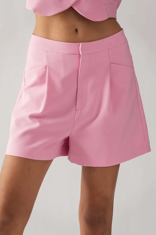 Basic High Waist Pleated Shorts sold by Roxie’s Picks product image thumbnail 2