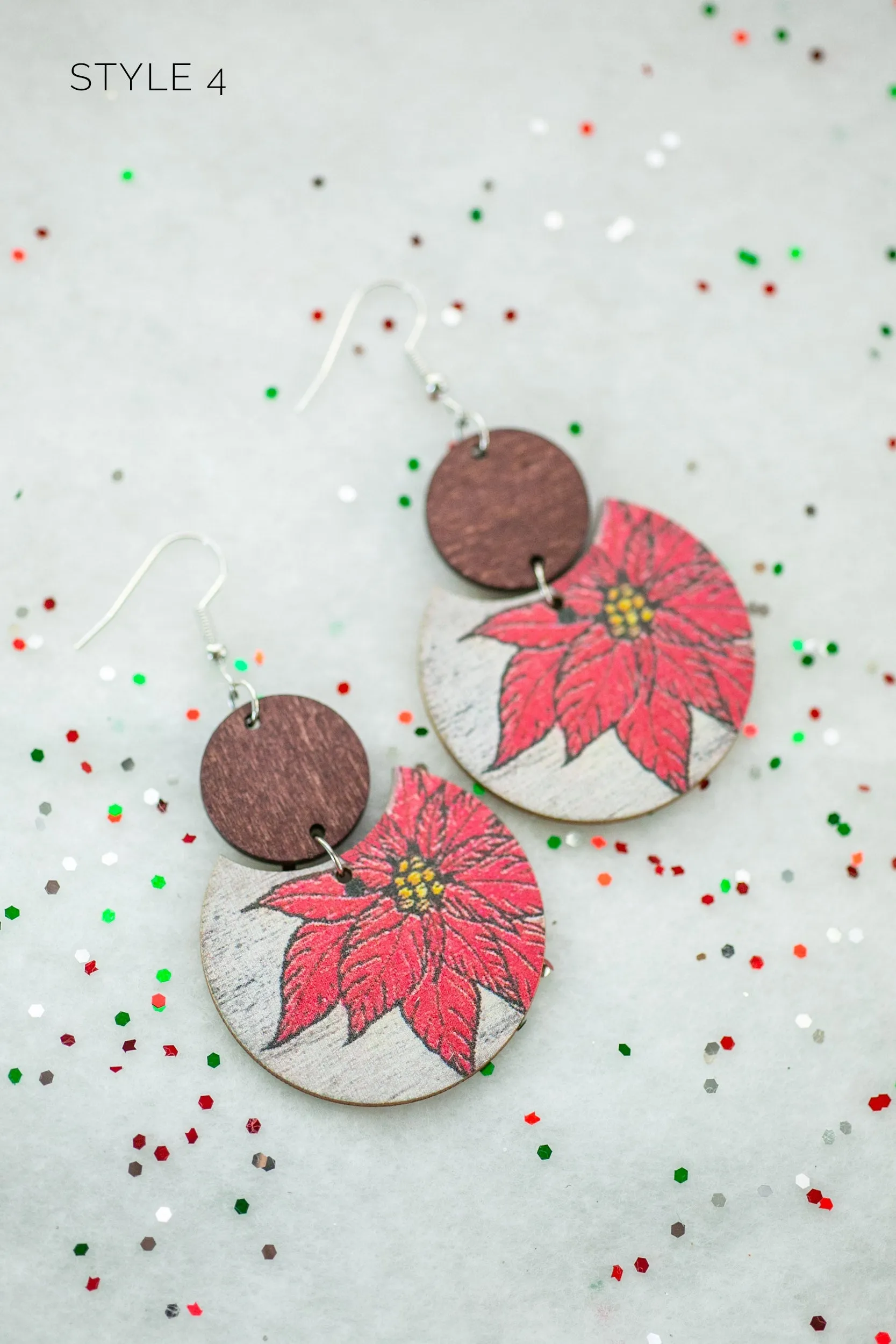 Wooden Winter Earrings sold by Roxie’s Picks product image thumbnail 5
