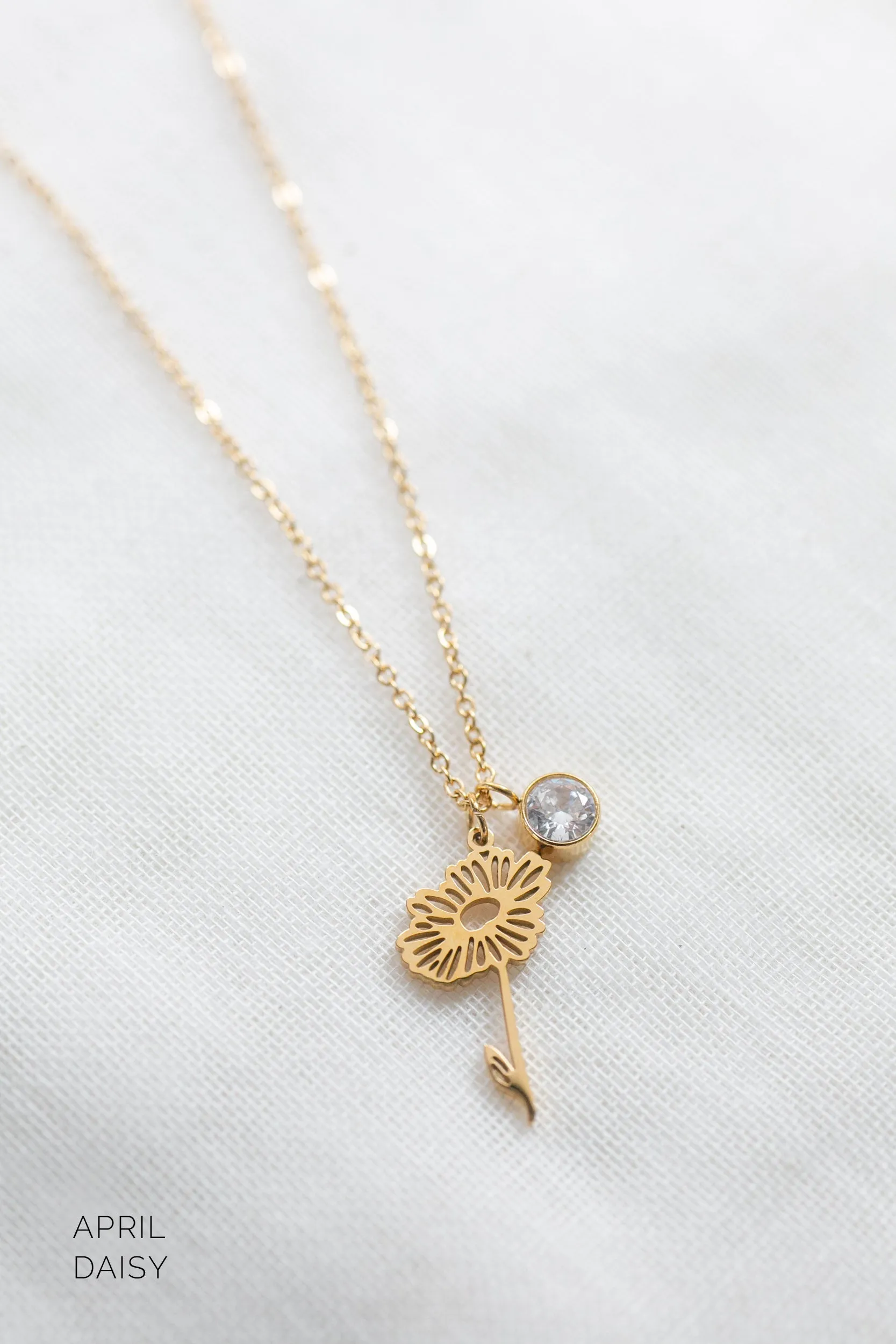Delicate Birth Flower Necklace sold by Roxie’s Picks product image thumbnail 5