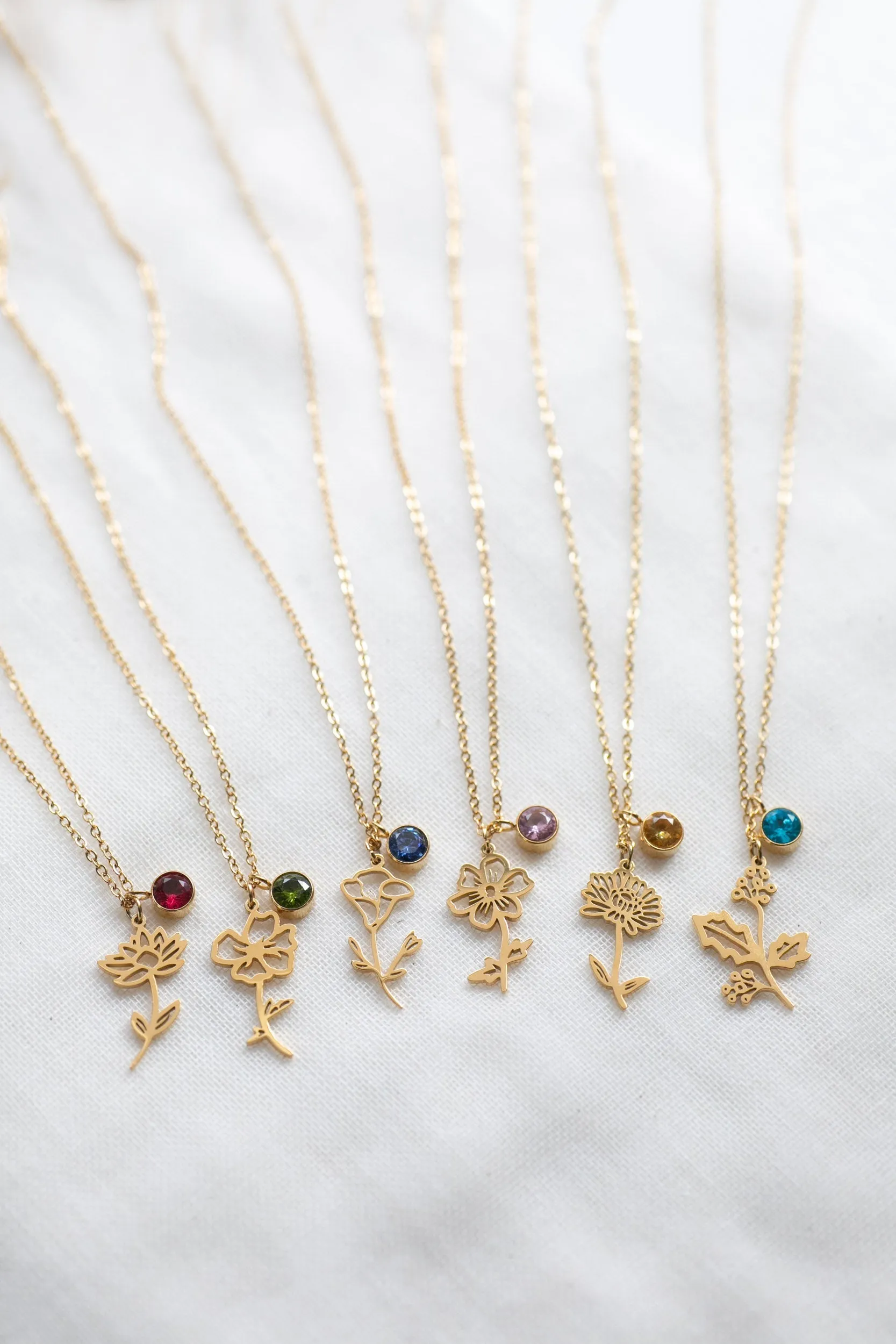 Delicate Birth Flower Necklace sold by Roxie’s Picks