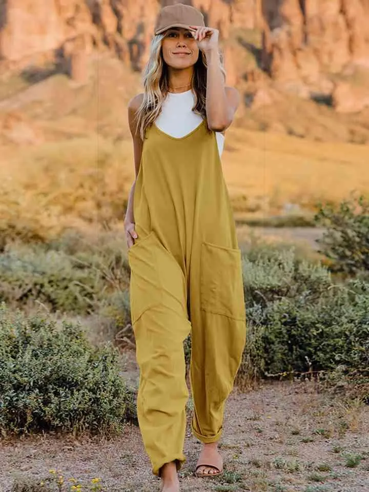 Full Size Sleeveless Pocketed Jumpsuit in 2 Colors - Final Sale! sold by Roxie’s Picks product image thumbnail 4