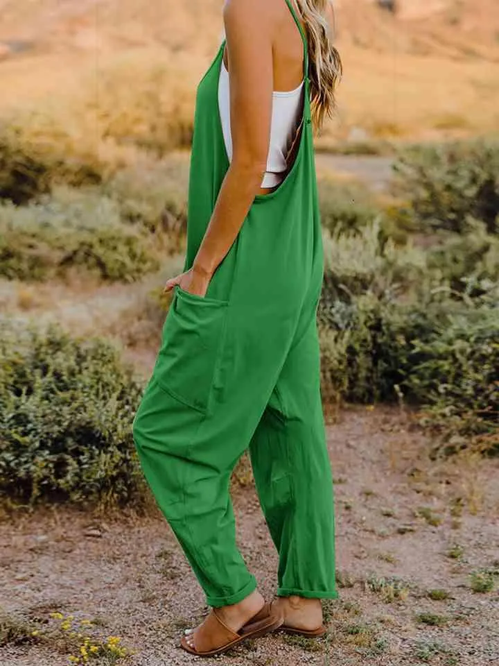 Full Size Sleeveless Pocketed Jumpsuit in 4 Colors - FINAL SALE sold by Roxie’s Picks product image thumbnail 2