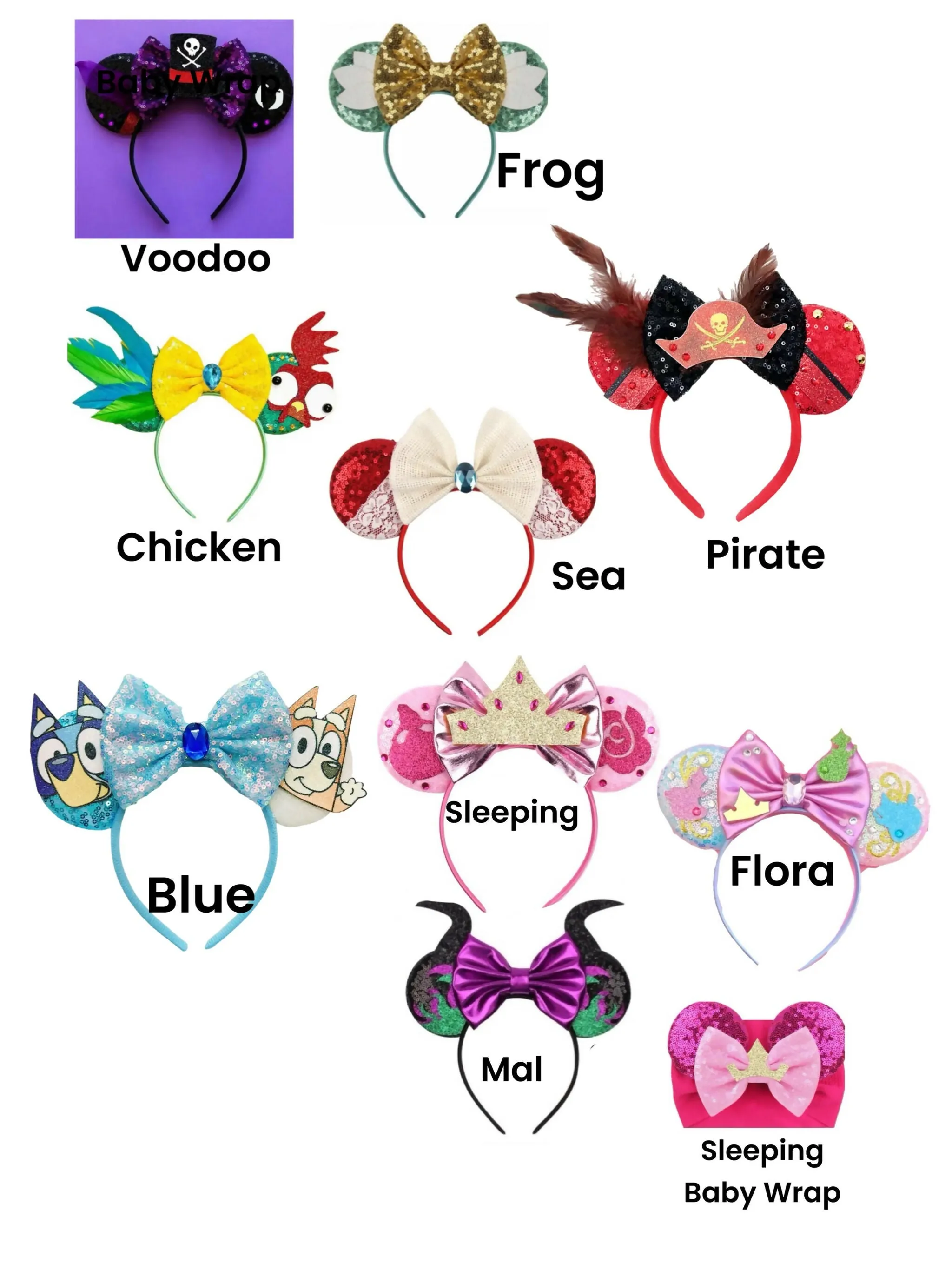 Character Ears- Multiple Styles sold by Roxie’s Picks product image thumbnail 5