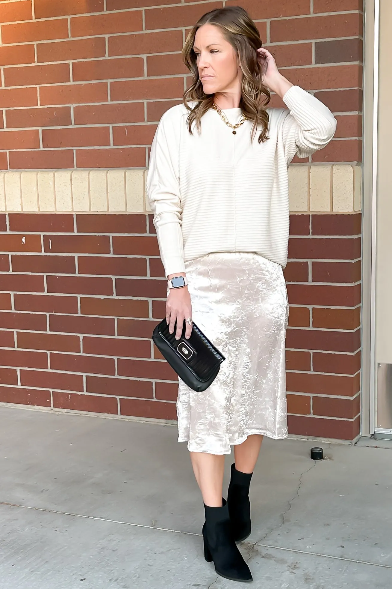 Satin Crinkle Slip Skirt | 4 Colors | All Sales Final sold by Roxie’s Picks product image thumbnail 2