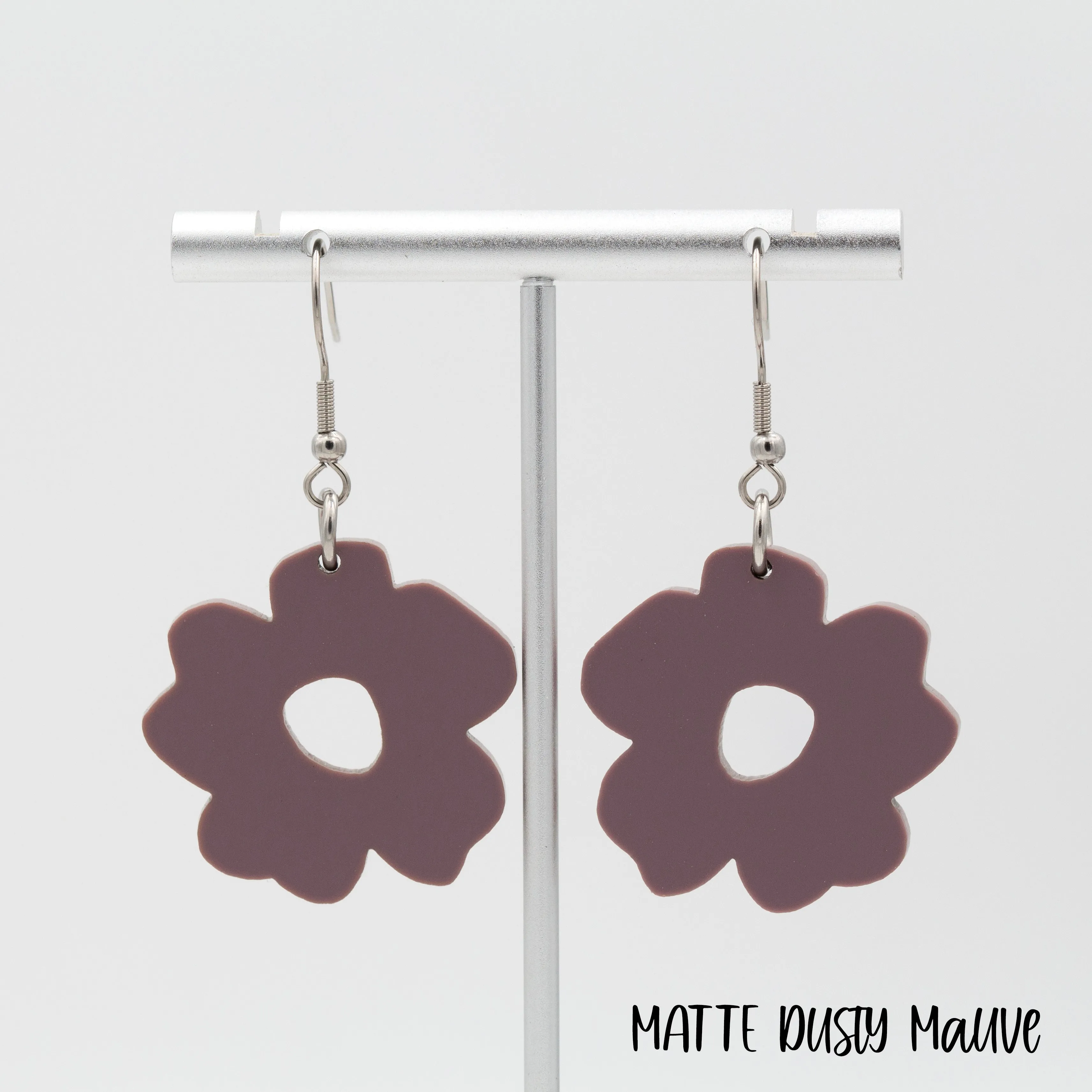 Boho Flower Acrylic Dangle Earrings | 13 Styles sold by Roxie’s Picks product image thumbnail 4