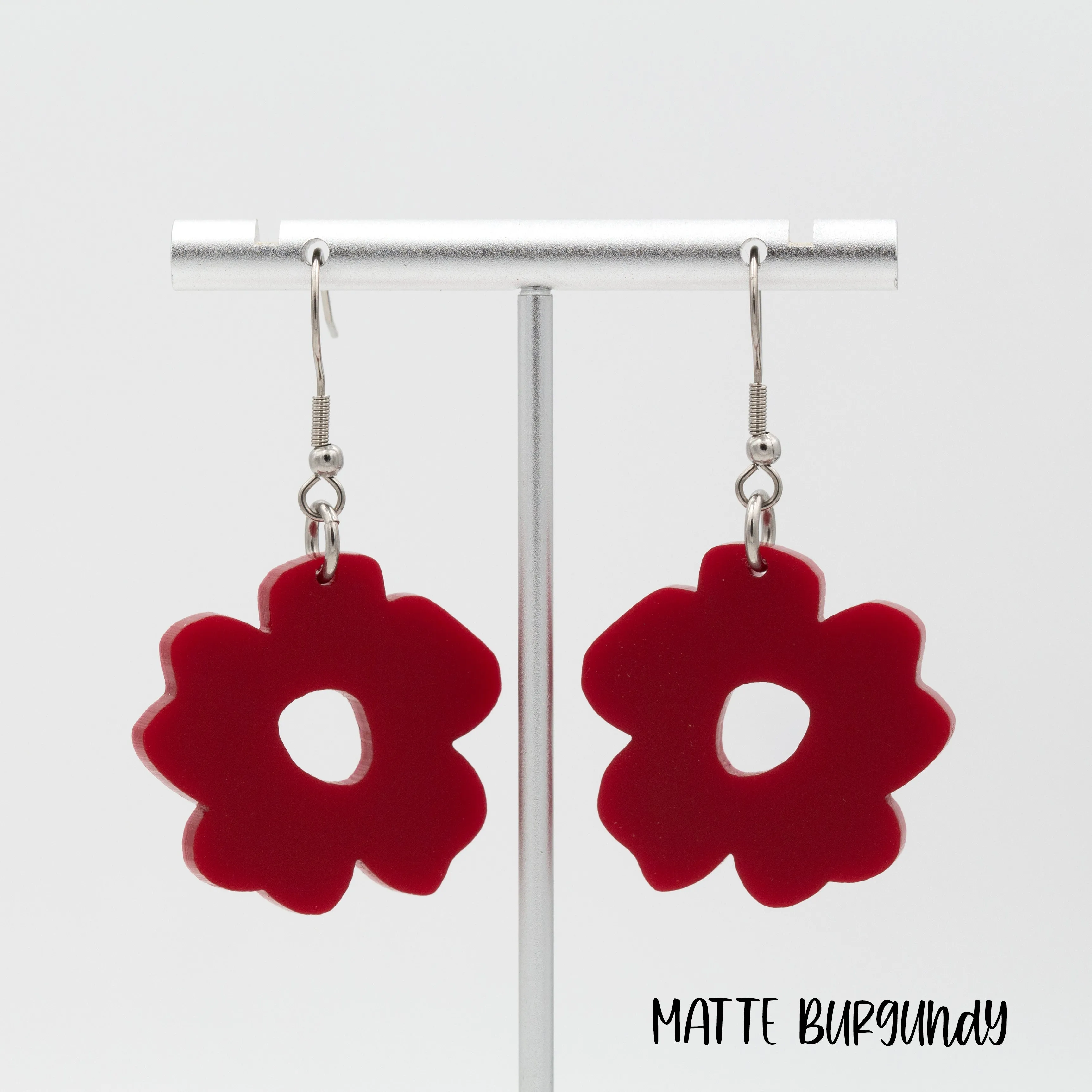 Boho Flower Acrylic Dangle Earrings | 13 Styles sold by Roxie’s Picks product image thumbnail 5