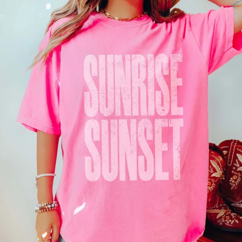 Sunrise Sunset Comfort Color Tee sold by Roxie’s Picks