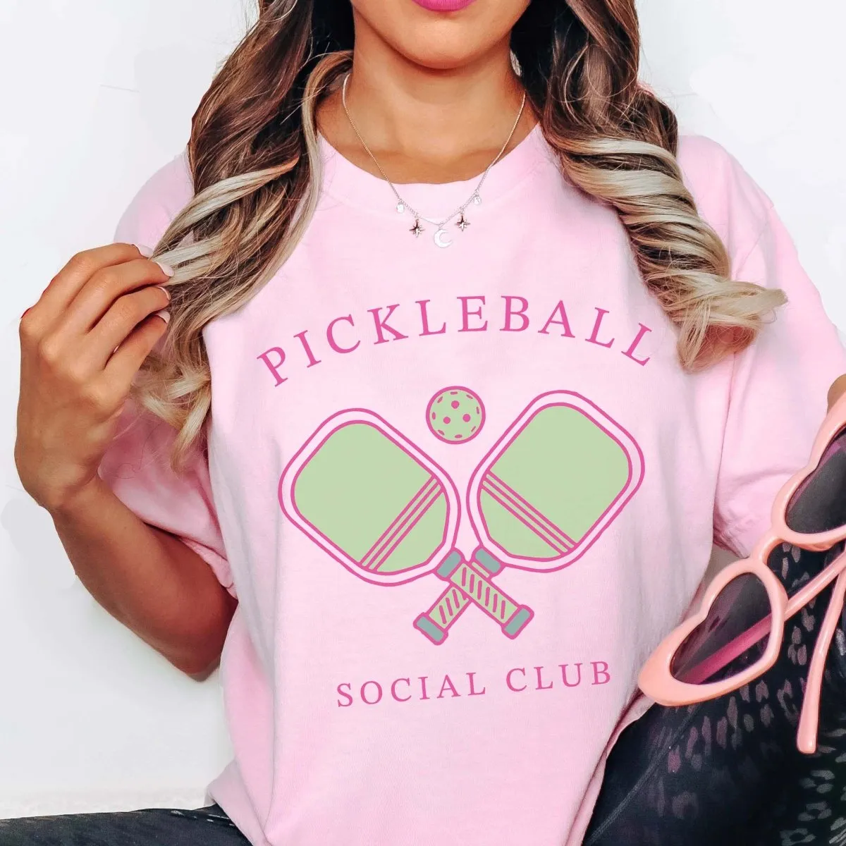 Pickleball Social Club Comfort Color Tee sold by Roxie’s Picks product image thumbnail 2