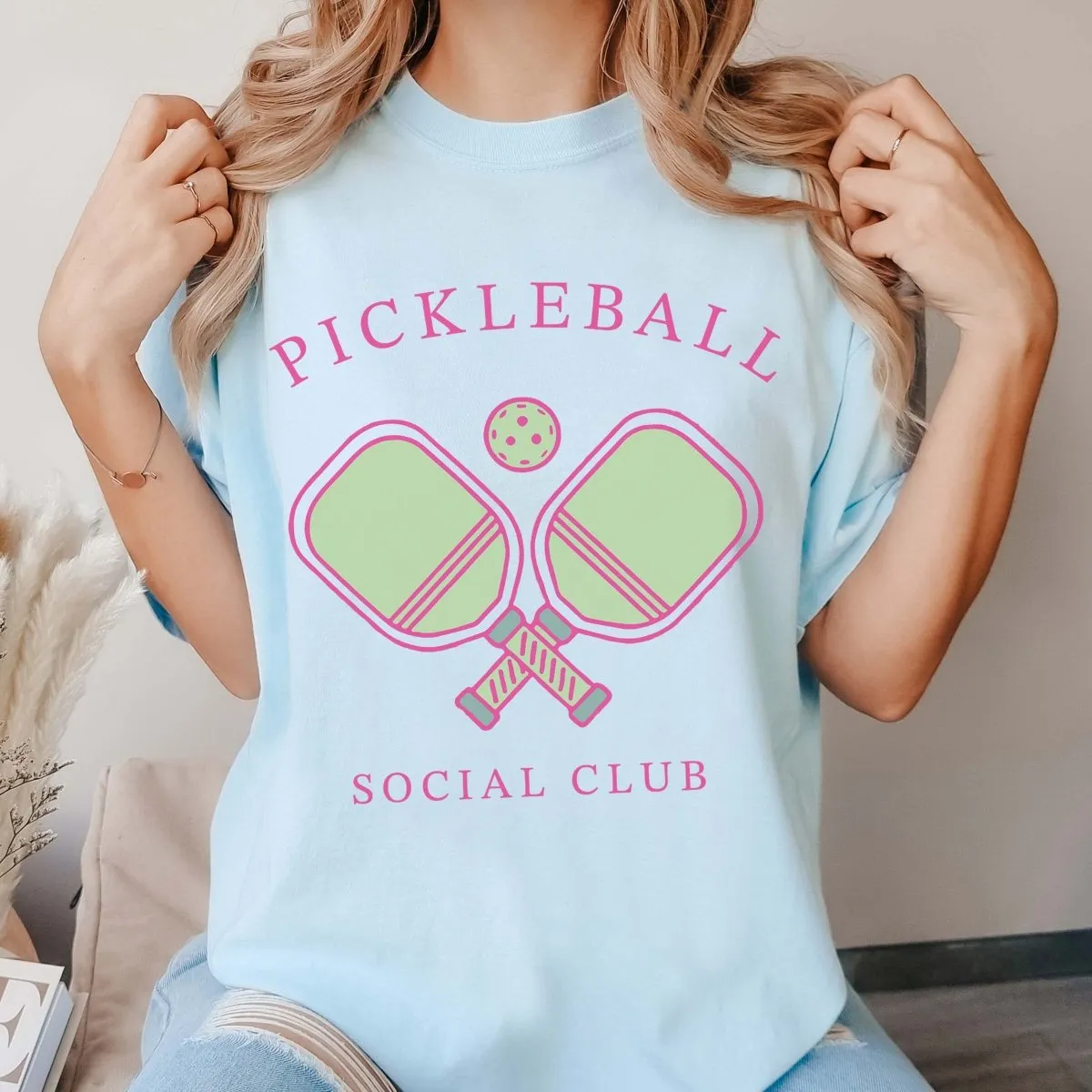 Pickleball Social Club Comfort Color Tee sold by Roxie’s Picks product image thumbnail 3
