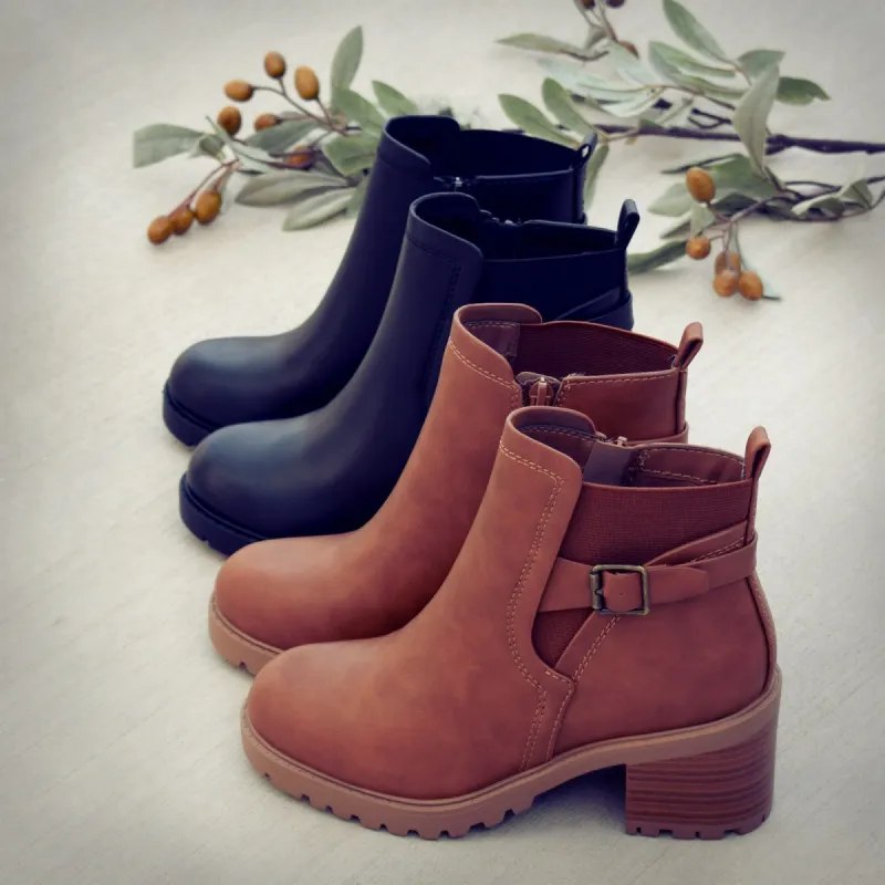 Lug Sole Side Buckle Boot sold by Roxie’s Picks