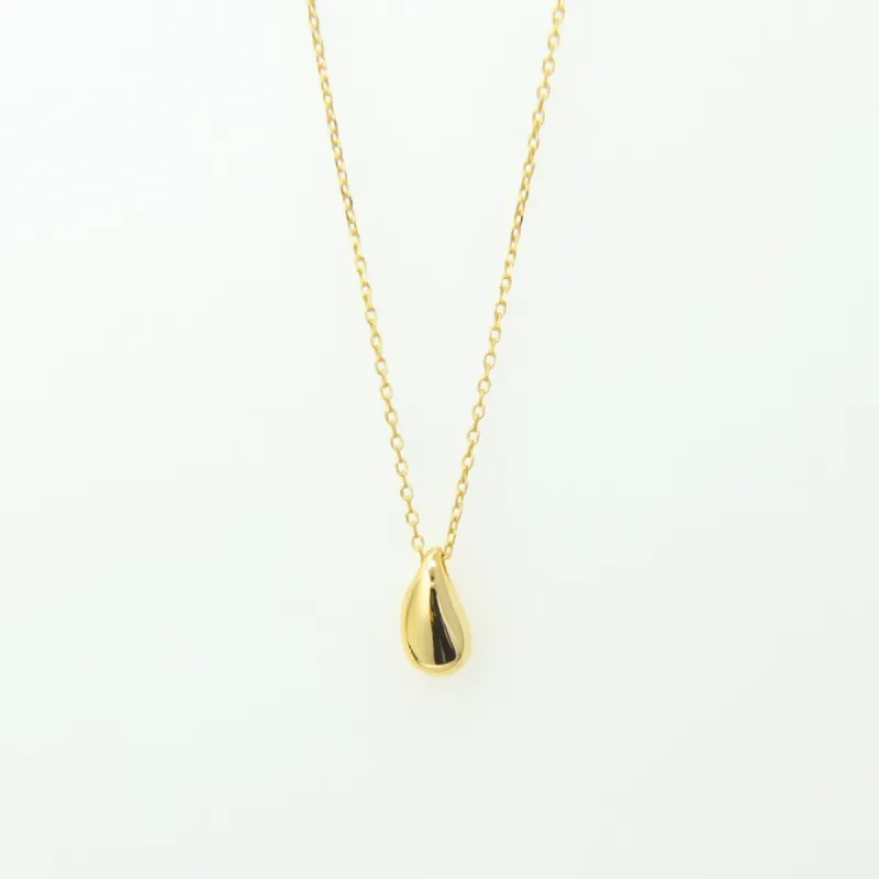 Cate Water Drop Pendant Necklace 18K Gold Vermeil sold by Roxie’s Picks