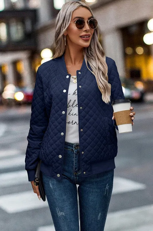 Quilted Bomber Jacket sold by Roxie’s Picks product image thumbnail 2