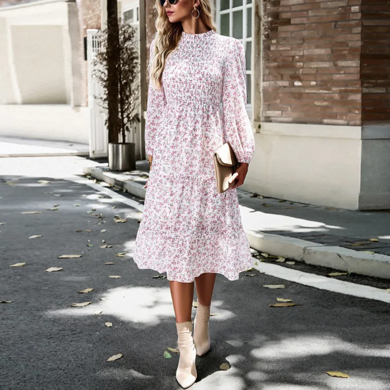 Ditsy Charm Midi Dress sold by Roxie’s Picks