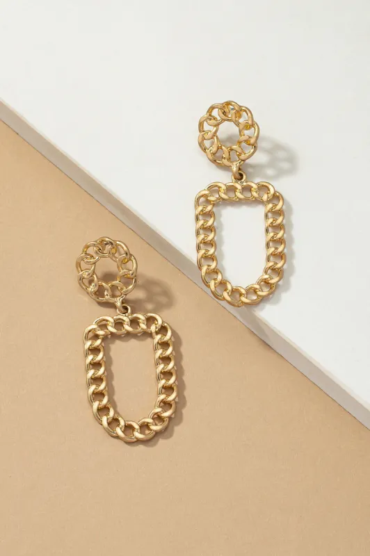 Curb Chain Round and Oval Hoop Earrings sold by Roxie’s Picks