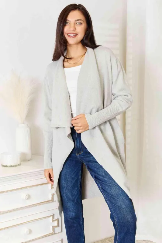Betty Open Front Duster Cardigan with Pockets sold by Roxie’s Picks