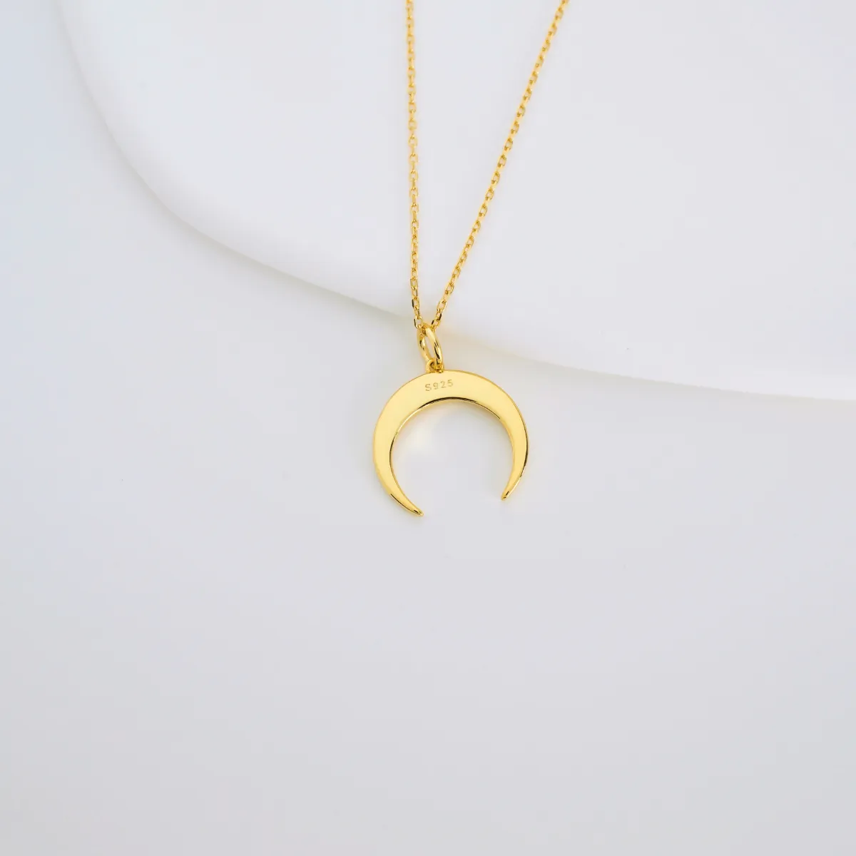 Zara Moon Pendant Necklace 18K Gold Vermeil sold by Roxie’s Picks product image thumbnail 3