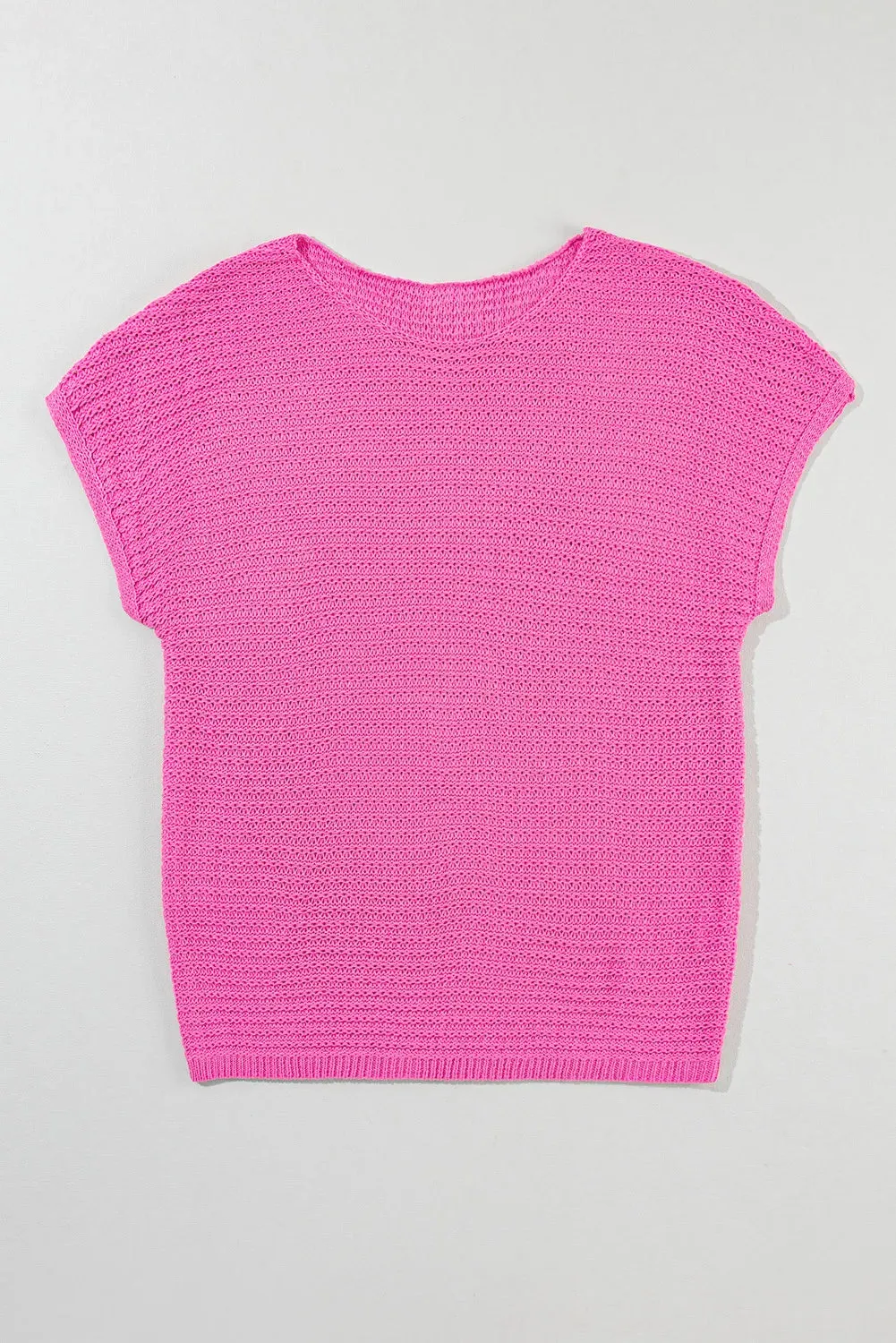 Loose Knit Short Dolman Sleeve Top sold by Roxie’s Picks product image thumbnail 4