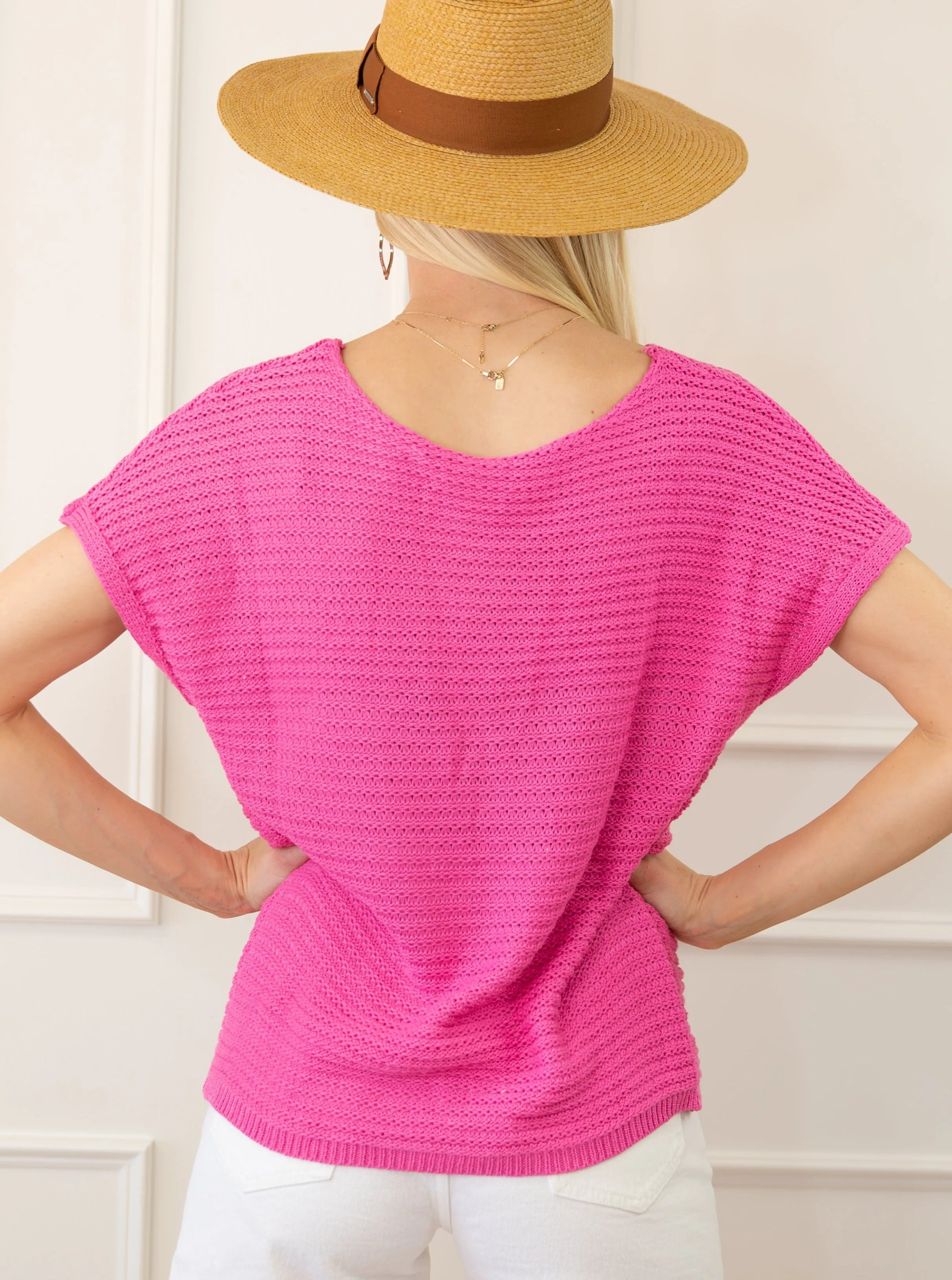 Loose Knit Short Dolman Sleeve Top sold by Roxie’s Picks product image thumbnail 2