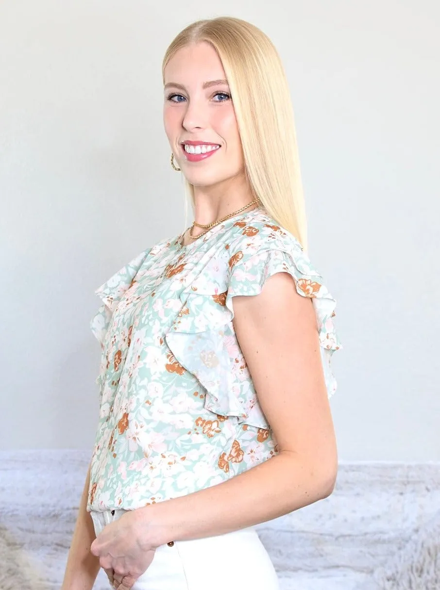 Double Ruffle Short Sleeve Top sold by Roxie’s Picks product image thumbnail 4