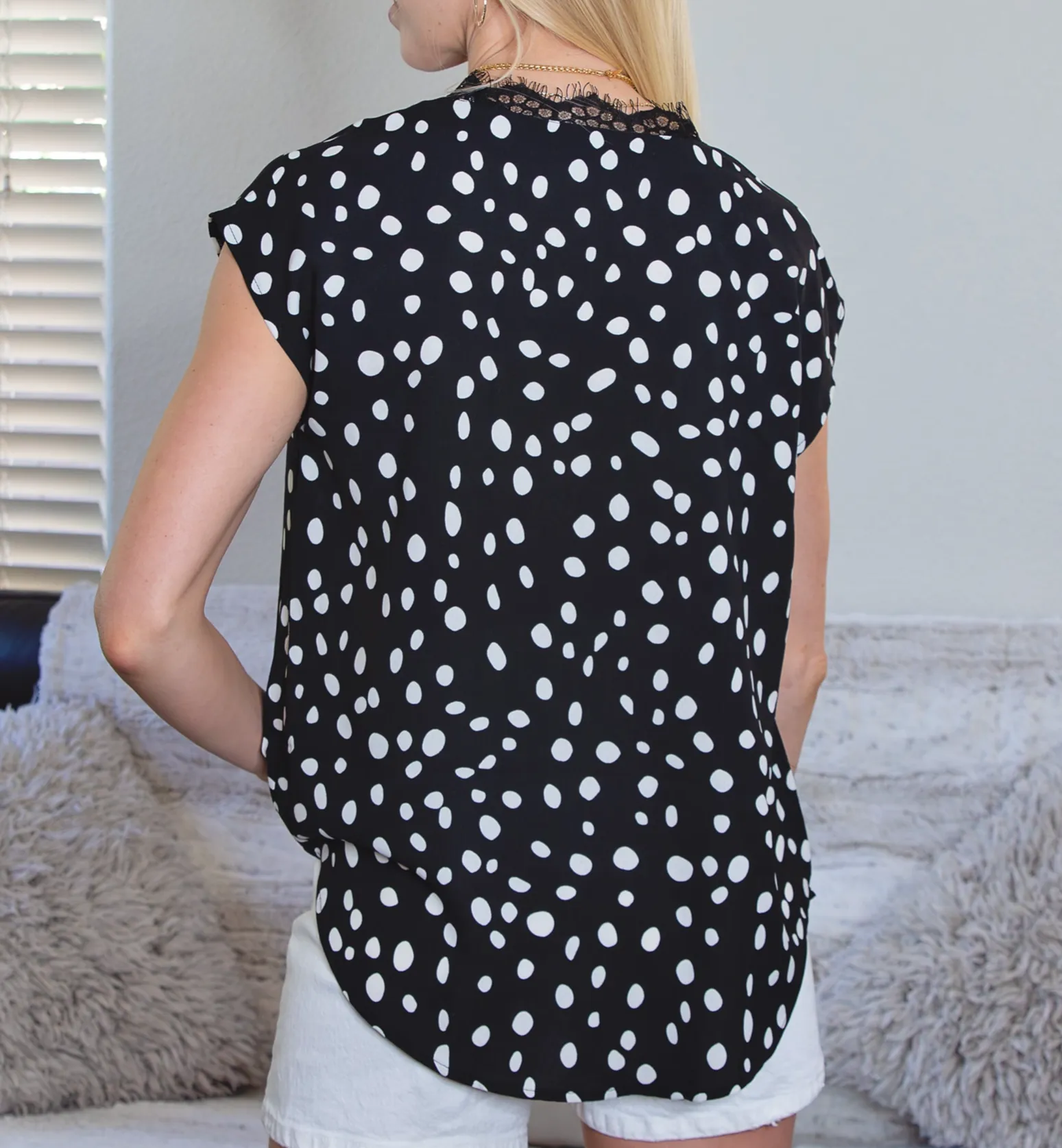 Polka Dot and Lace Top sold by Roxie’s Picks product image thumbnail 2