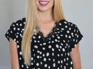 Polka Dot and Lace Top sold by Roxie’s Picks