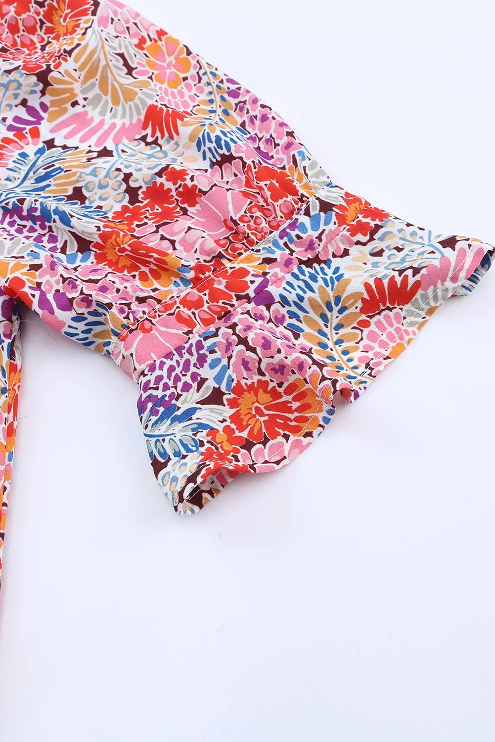 Multicolor Flutter Sleeve Shift Dress sold by Roxie’s Picks product image thumbnail 5