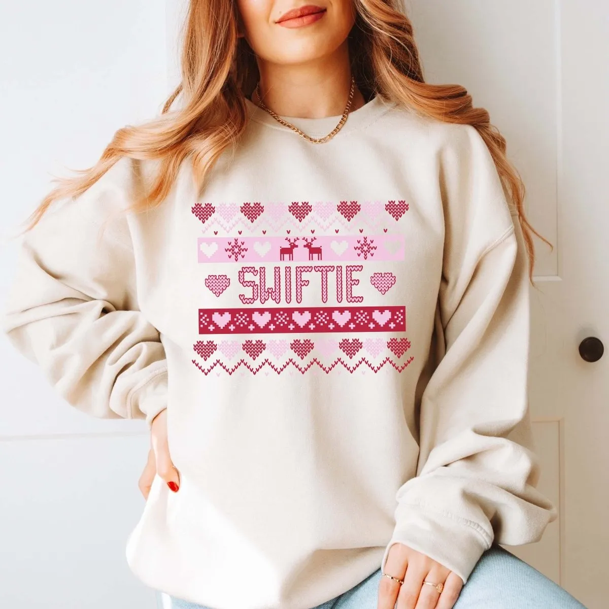 Swiftie Ugly Sweater Graphic Sweatshirt sold by Roxie’s Picks product image thumbnail 2