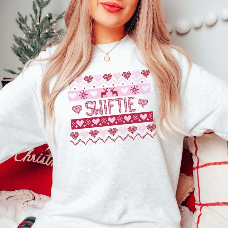 Swiftie Ugly Sweater Graphic Sweatshirt made by Roxie’s Picks
