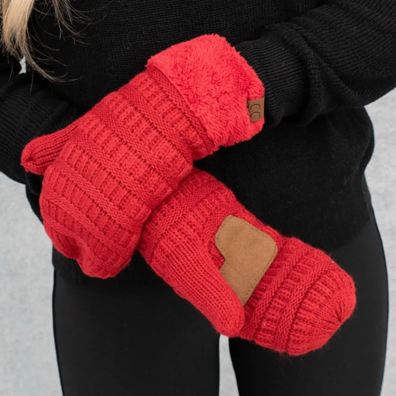 CC Brand Sherpa Lined Mittens Unisex Winter Accessories sold by Roxie’s Picks