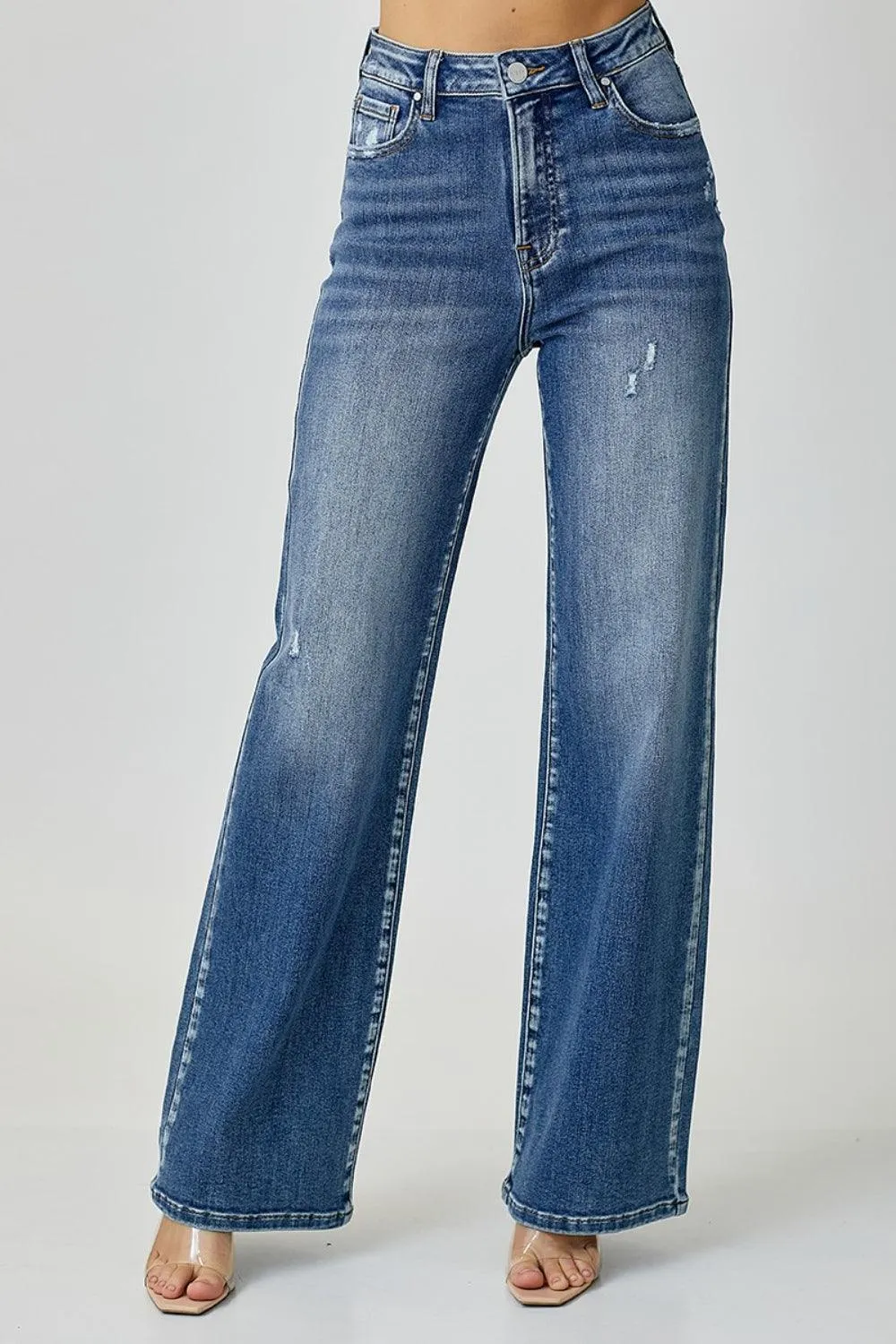Full Size High Waist Wide Leg Jeans sold by Roxie’s Picks