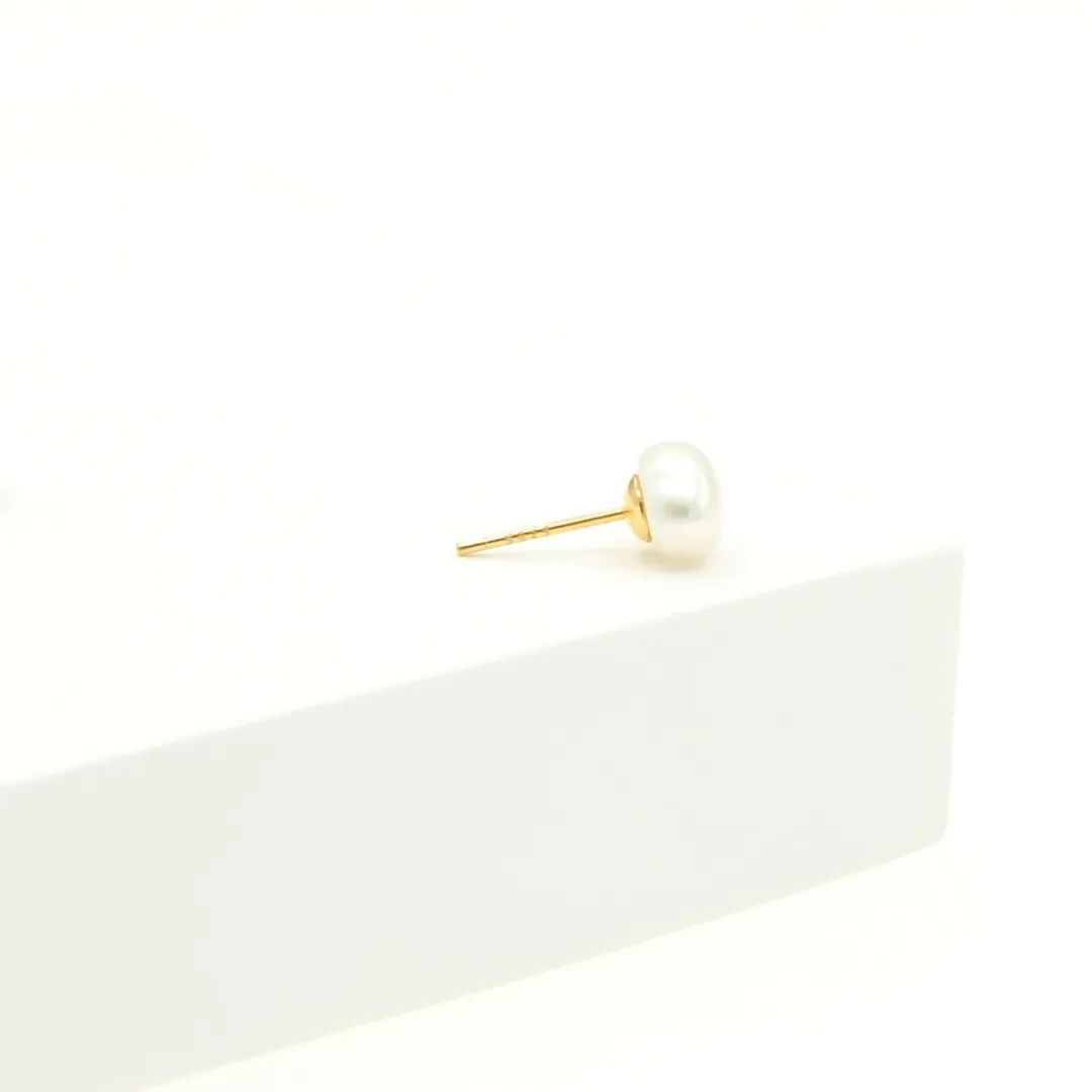 Kiera Stud Earrings Natural Pearl 18K Gold Vermeil sold by Roxie’s Picks product image thumbnail 5