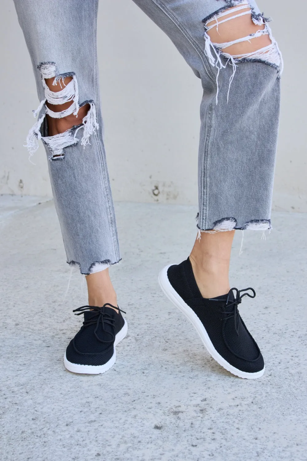 Forever Link Flat Round Toe Lace-Up Sneakers sold by Roxie’s Picks product image thumbnail 2
