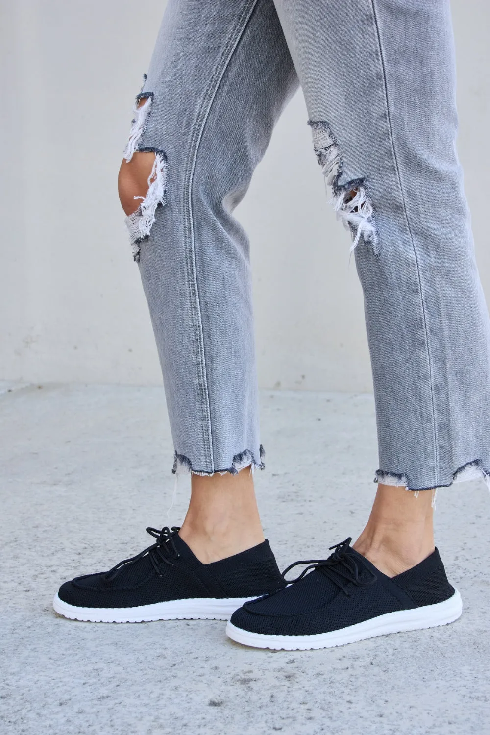Forever Link Flat Round Toe Lace-Up Sneakers sold by Roxie’s Picks product image thumbnail 5