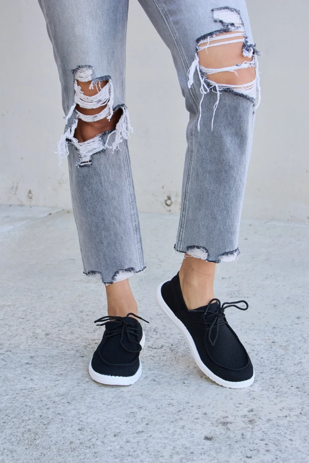 Forever Link Flat Round Toe Lace-Up Sneakers sold by Roxie’s Picks