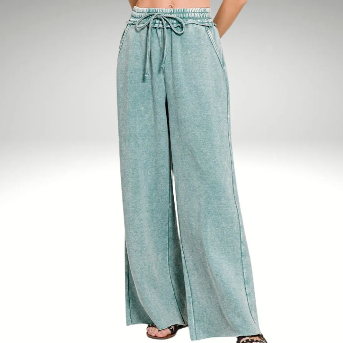 Fleece Palazzo Sweatpants sold by Roxie’s Picks product image thumbnail 5
