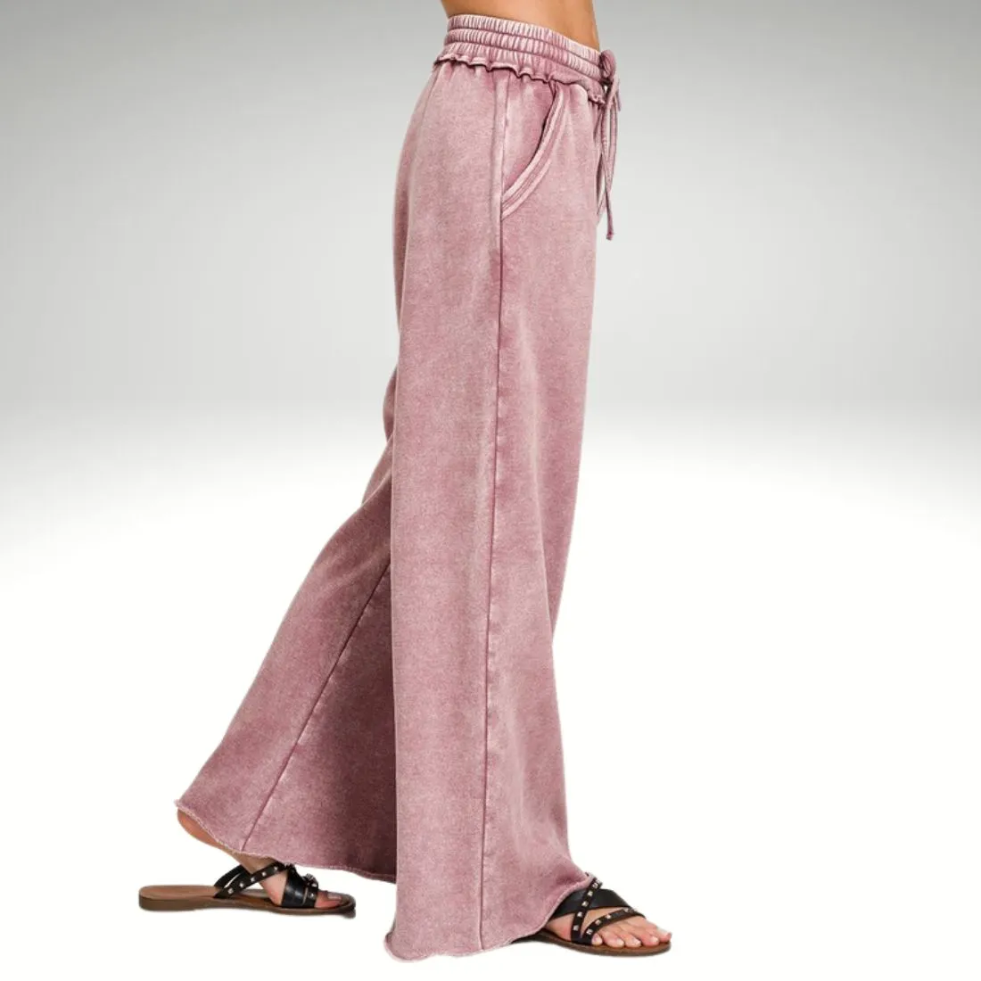 Fleece Palazzo Sweatpants sold by Roxie’s Picks product image thumbnail 4