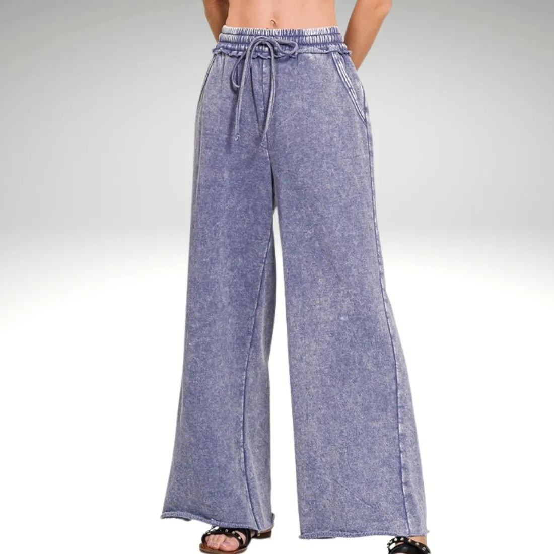 Fleece Palazzo Sweatpants sold by Roxie’s Picks product image thumbnail 2